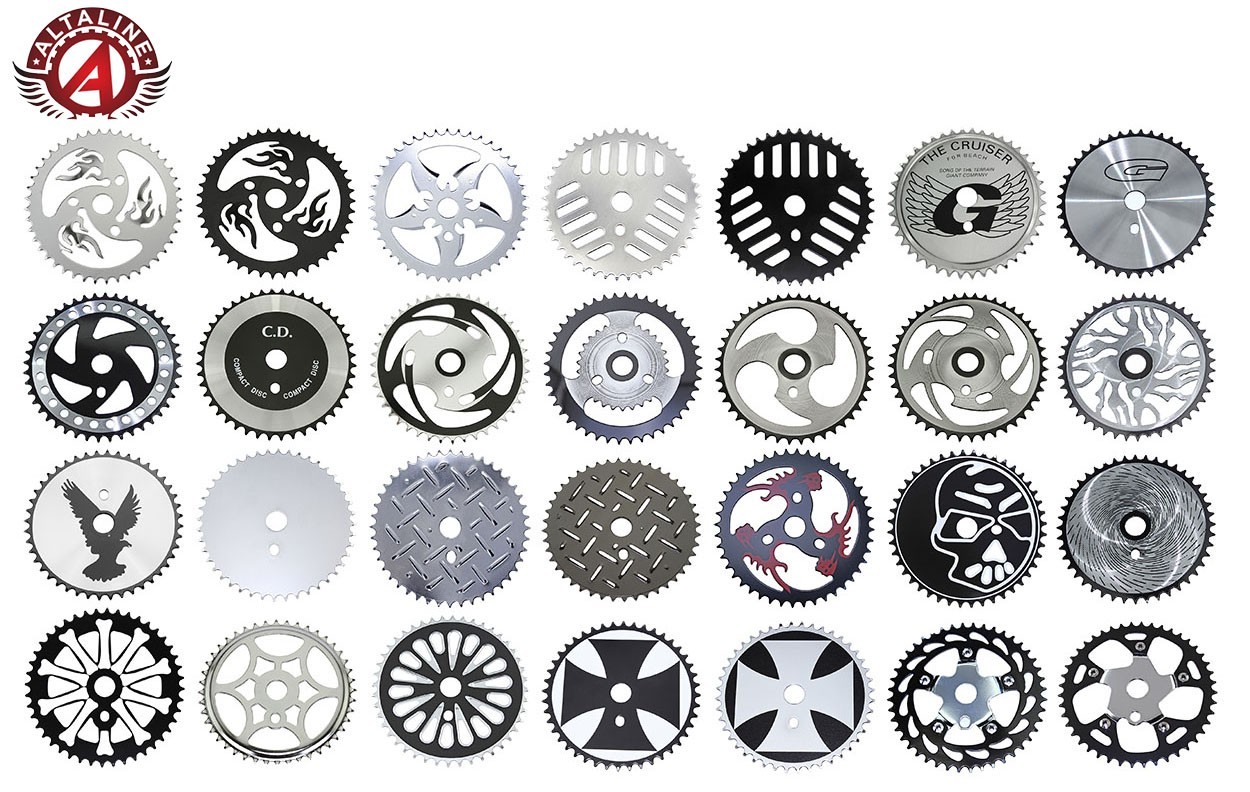 NEW! 44T Bicycle Sprocket Chainring – Lowrider Cruiser BMX Chopper (Many Styles)