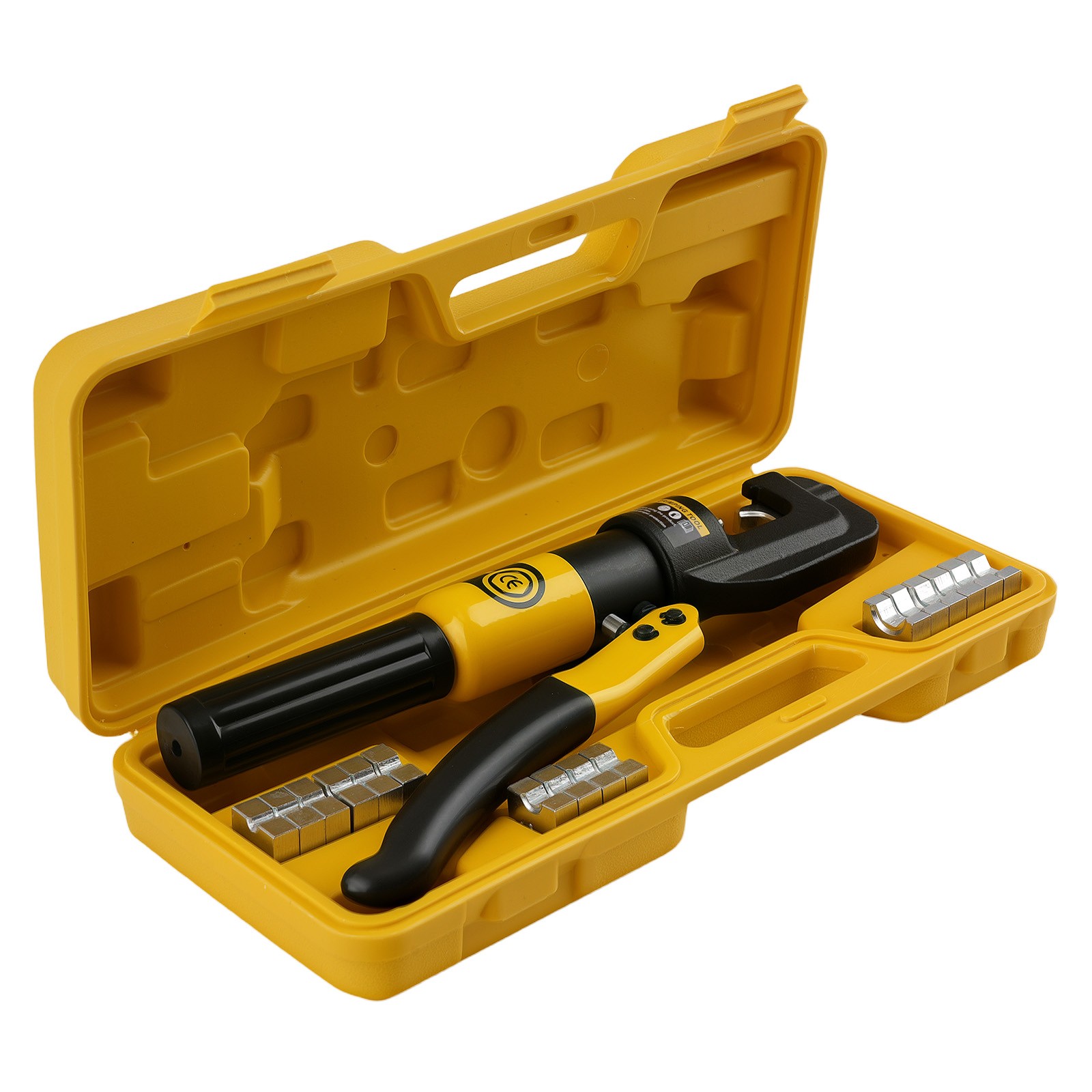 Wire Terminal Crimper Tool Kit with 9 Dies 12AWG-2/0AWG for Electrical Cable