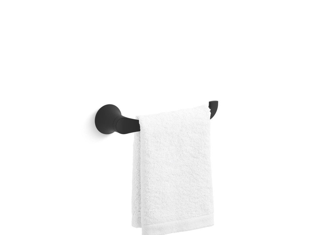 27396-BL Simplice Towel Arm, includes Installation Hardware, Matte Black