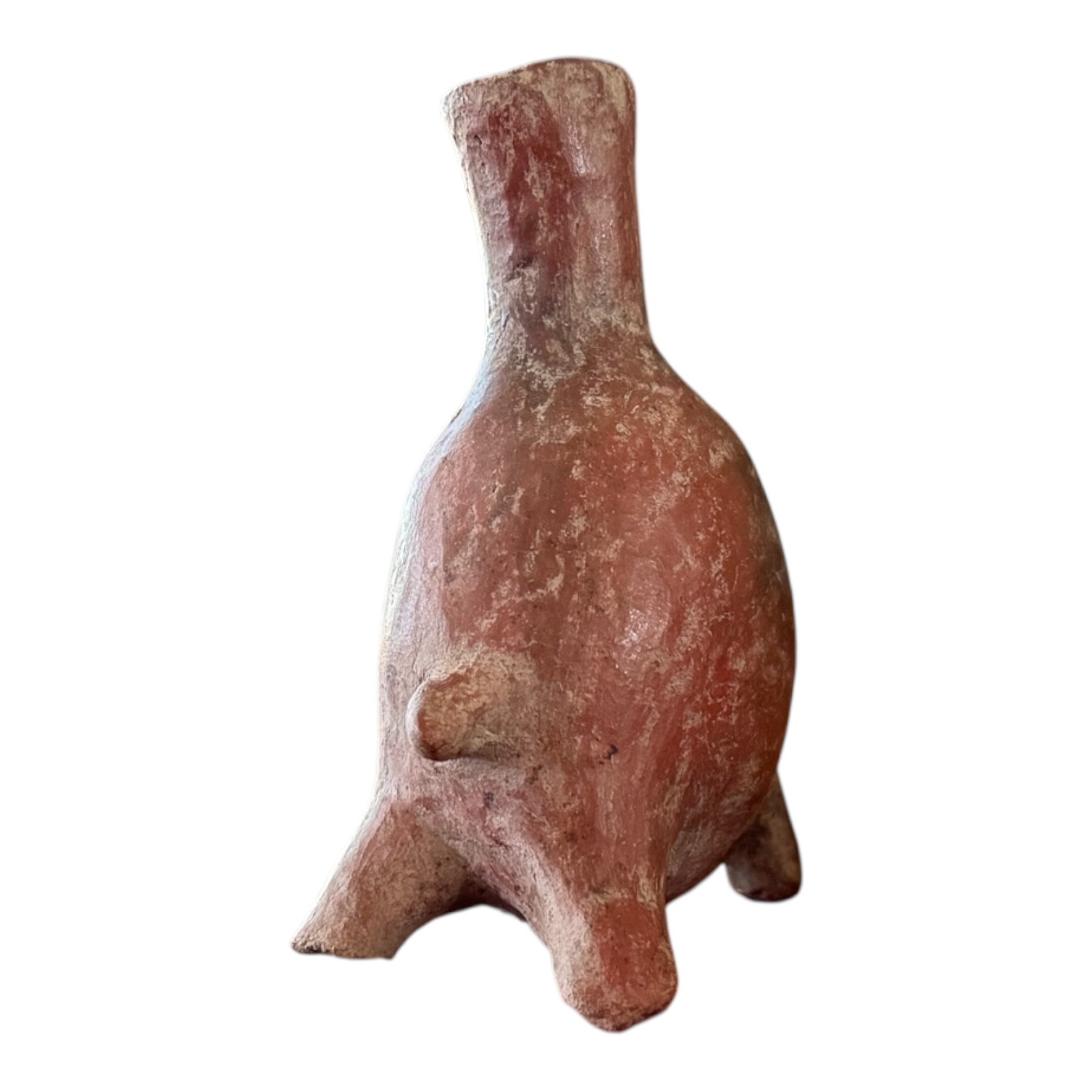 Pre-Columbian Colima Pottery Zoomorphic Dog Effigy Vessel, West Mexico