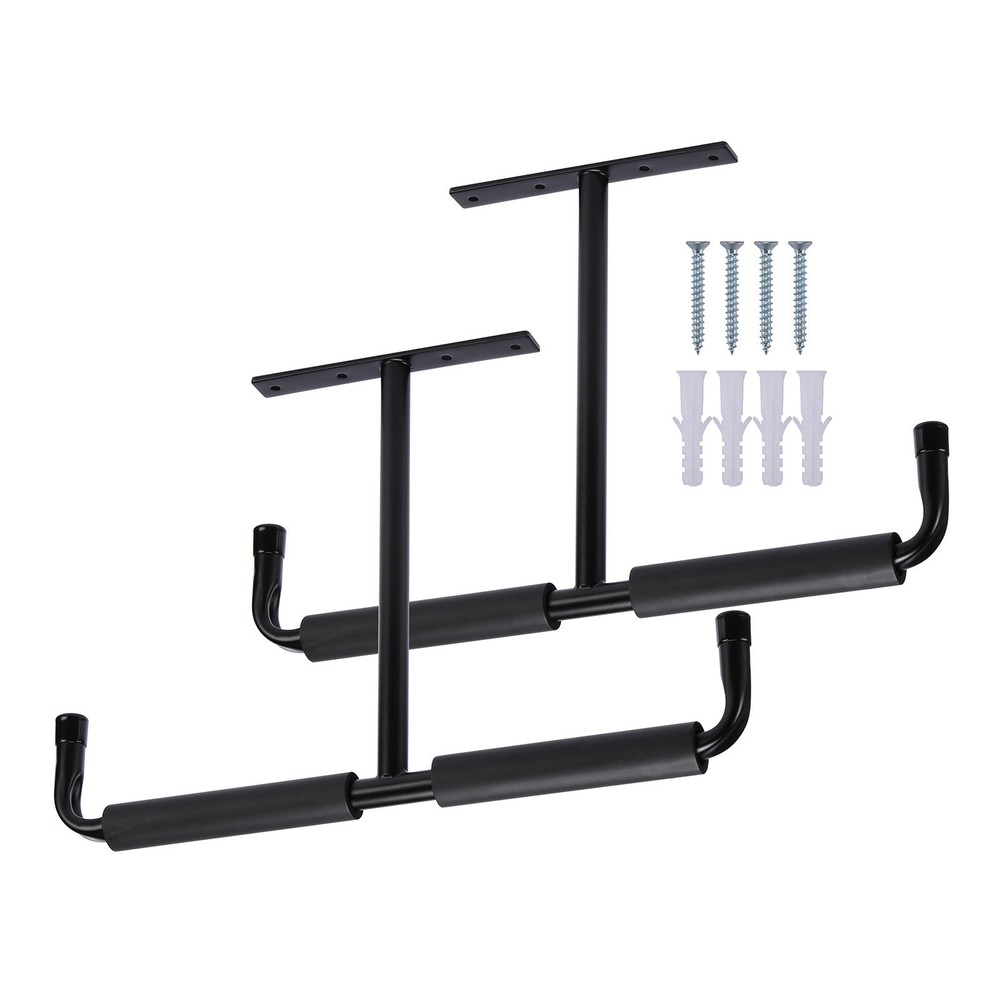 2Pcs Heavy Duty Overhead Garage Storage Hooks Rack, Ceiling Mount Double Hanger