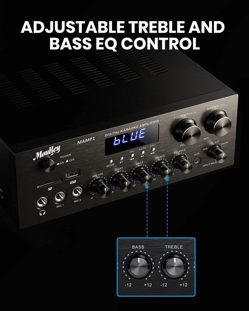 Bluetooth Stereo Receiver with HD LED Display