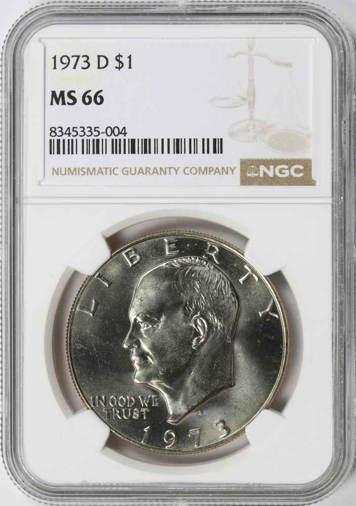 1973-D Eisenhower Dollar Ike $1 NGC MS66