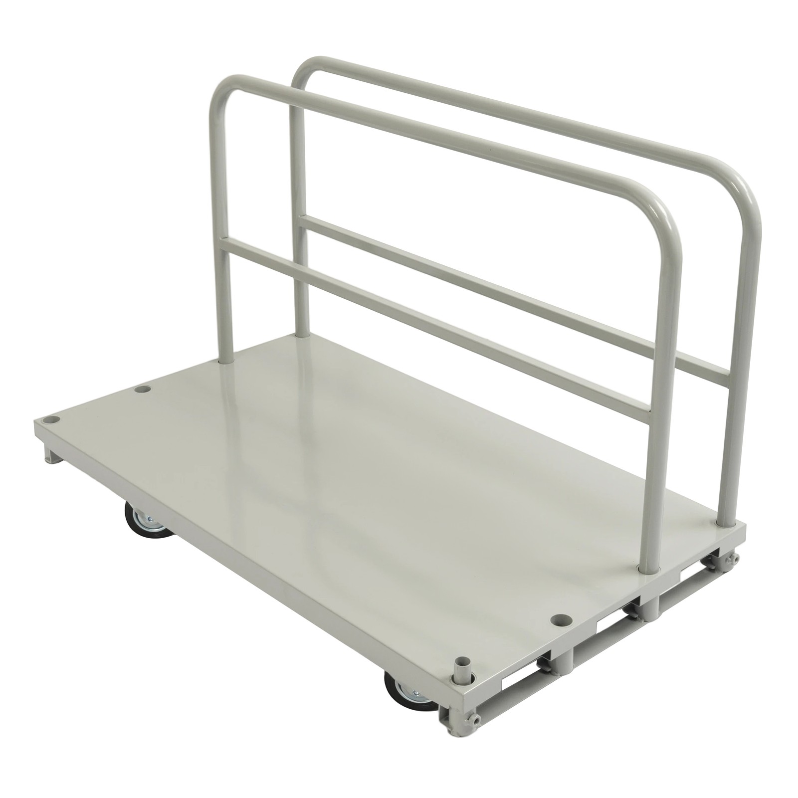 2200 lb 2- in-1 Drywall Sheet Cart, Lumber Platform Truck Dolly Cart W/4 Casters