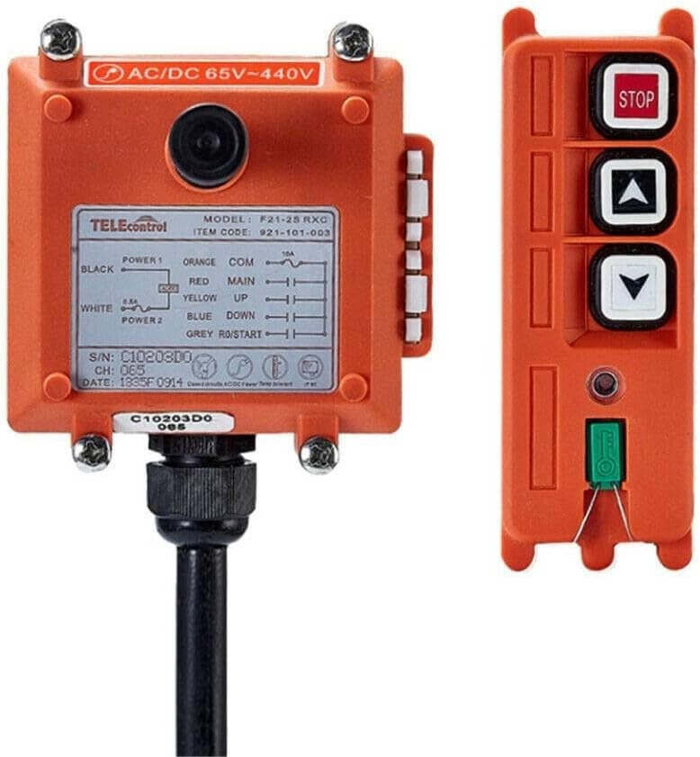 High-Quality Wireless Remote Control for Hoist Cranes - Stop Button 2 Key Switch