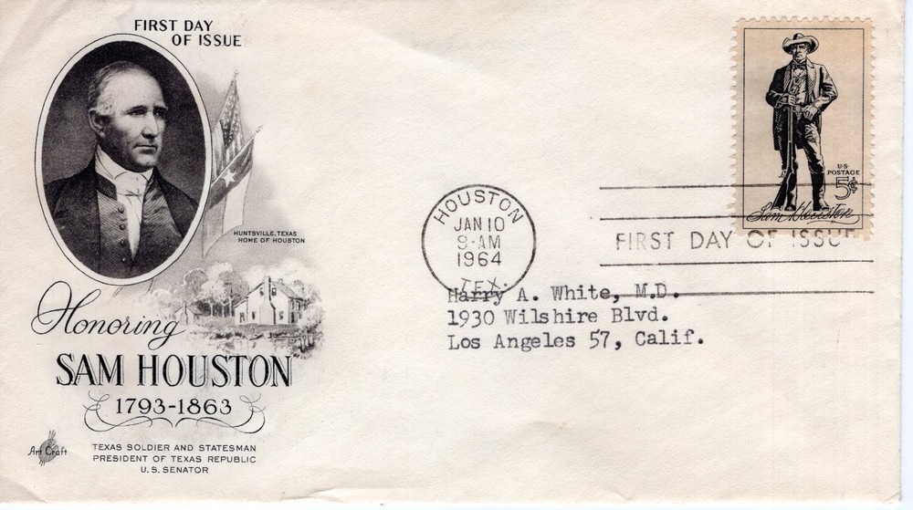HONORING SAM HOUSTON  - 1964 - DC1731