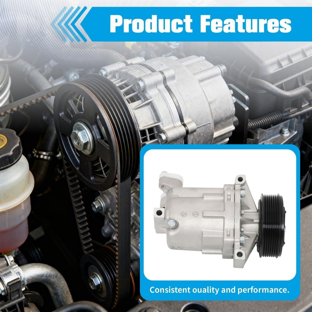 A/C Compressor Replacement for Versa 2007-2012 Replacement for Tiida 2007-201...
