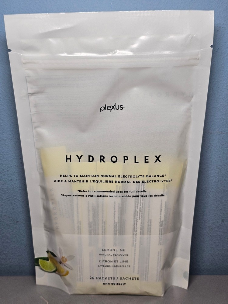 Plexus Hydroplex Lemon Lime - 20 packets -Exp 12/26 - New! Sealed!