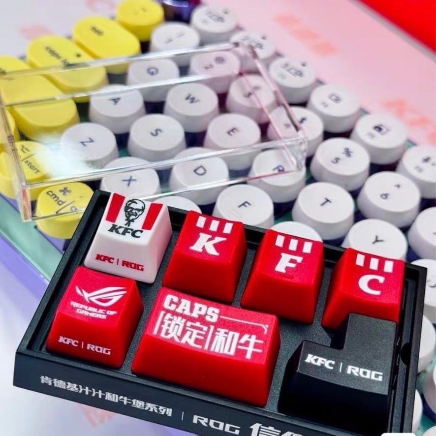 2025 KFC ROG Keyboard KeyCap Replace Completed Set 7 PCS NIP