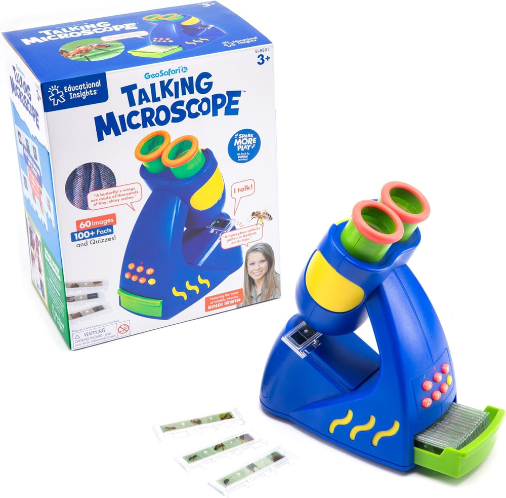 Geosafari Talking Microscope - Kids Microscope Toy Featuring Bindi Irwin