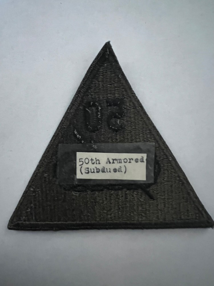 50th Armored Division Subdued US Army Patch