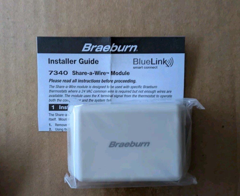BRAND NEW Braeburn 7340 Share-A-Wire Module