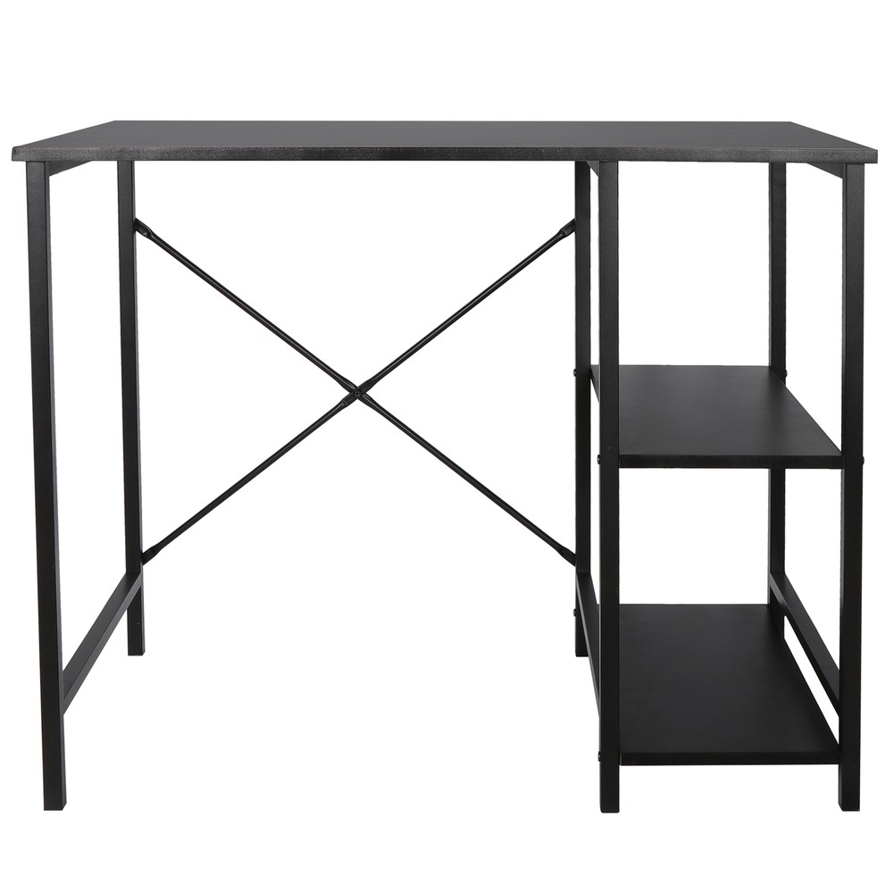 36" Computer Desk PC Laptop Table Workstation Study Office With 2 Tier Shelves