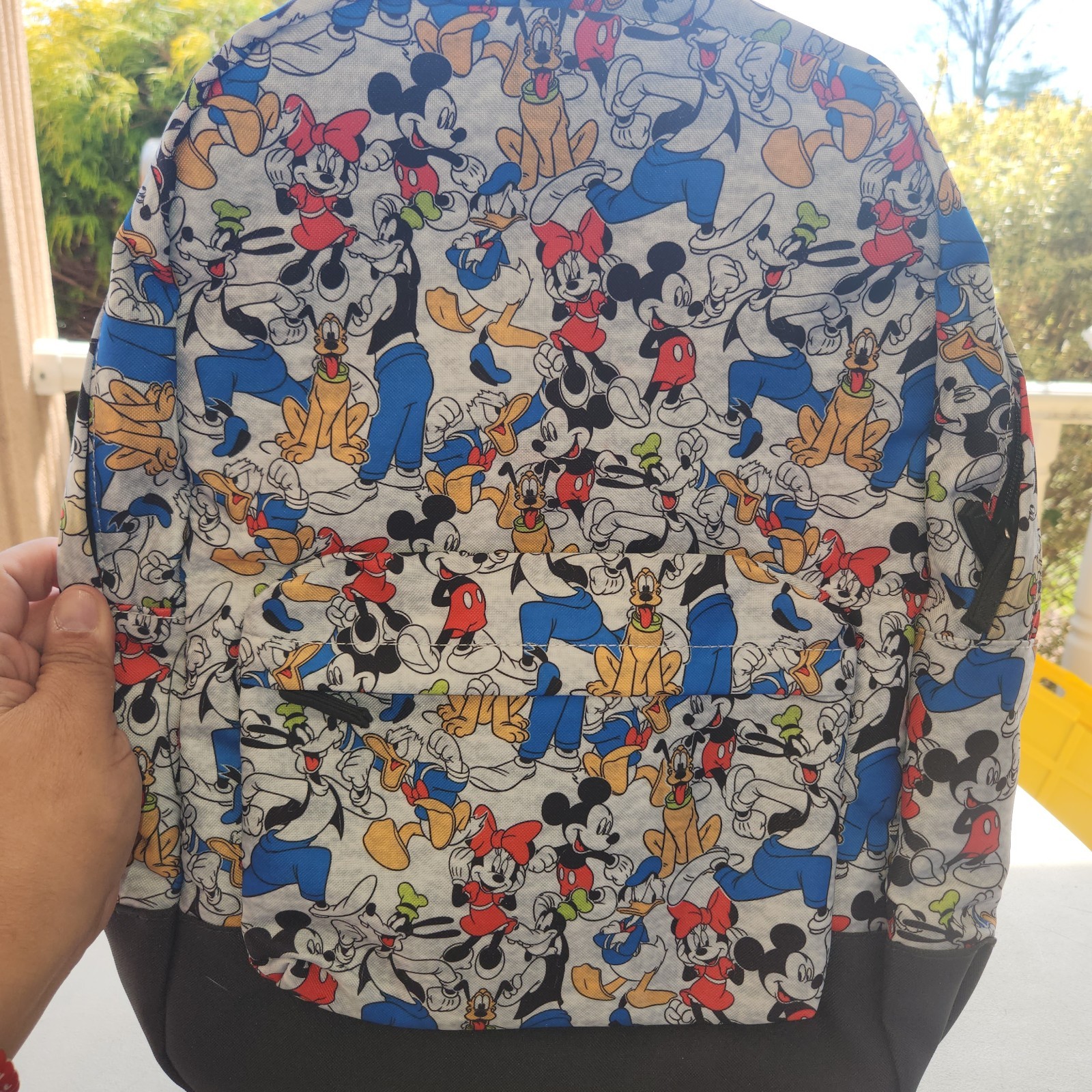 Disney Parks Mickey And Friends All Over Book Bag Back Pack NEW W/ Tag