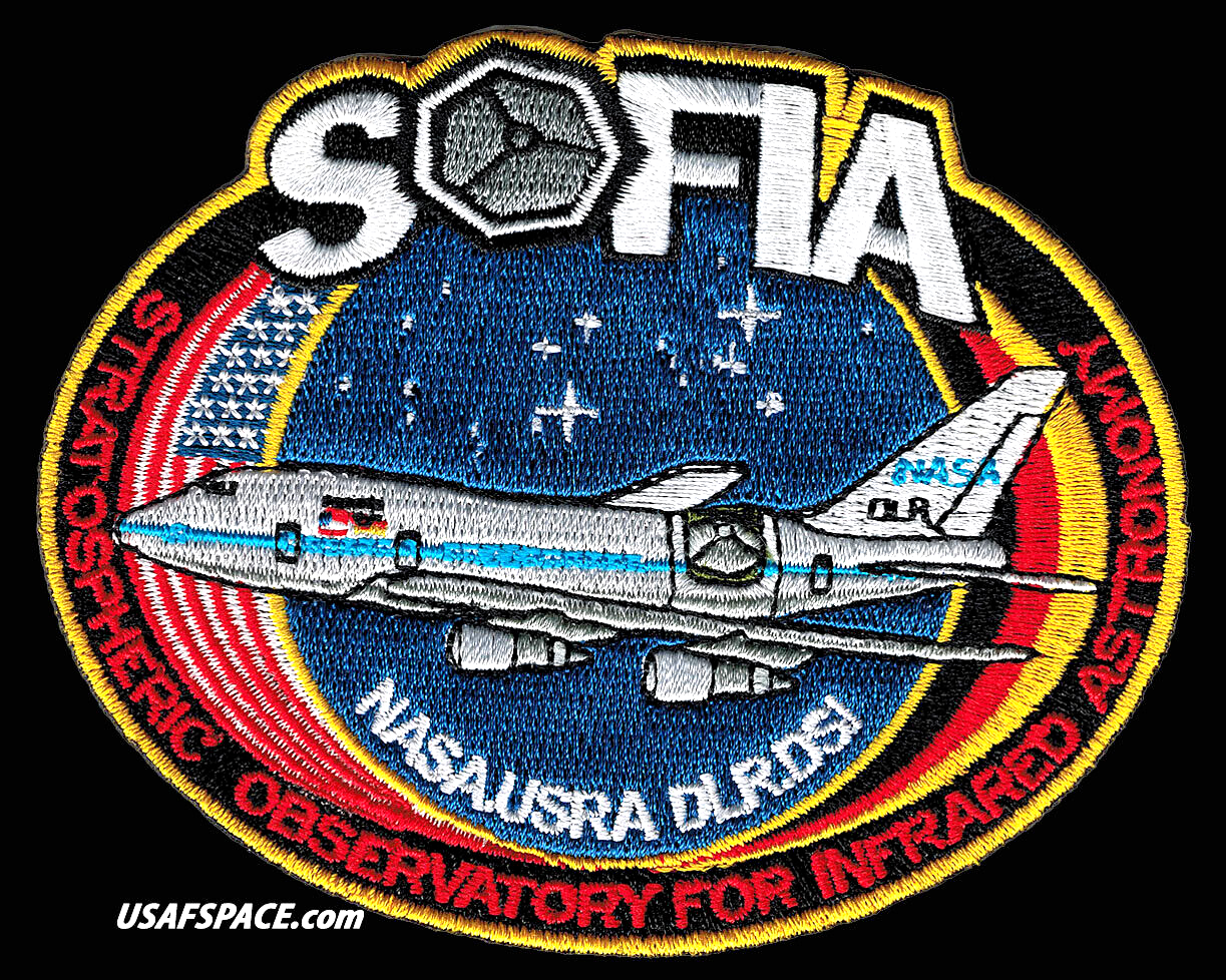 Authentic NASA SOFIA STRATOSPHERIC INFRARED ASTRONOMY DLR 4" USAF SPACE PATCH