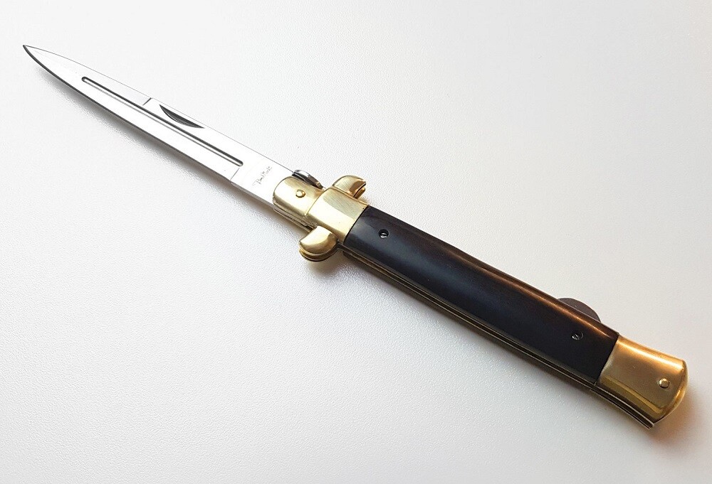 Large Bench Mark Stiletto - 10.75" Heavy Duty Lockback Folding Knife - NEW