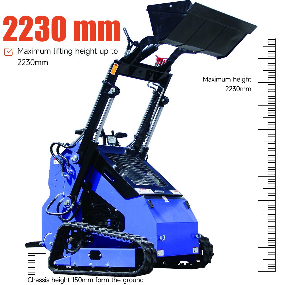 22HP Mini Skid Steer Loader Upgraded 2-Cylinder Gas Engine Free Shipping