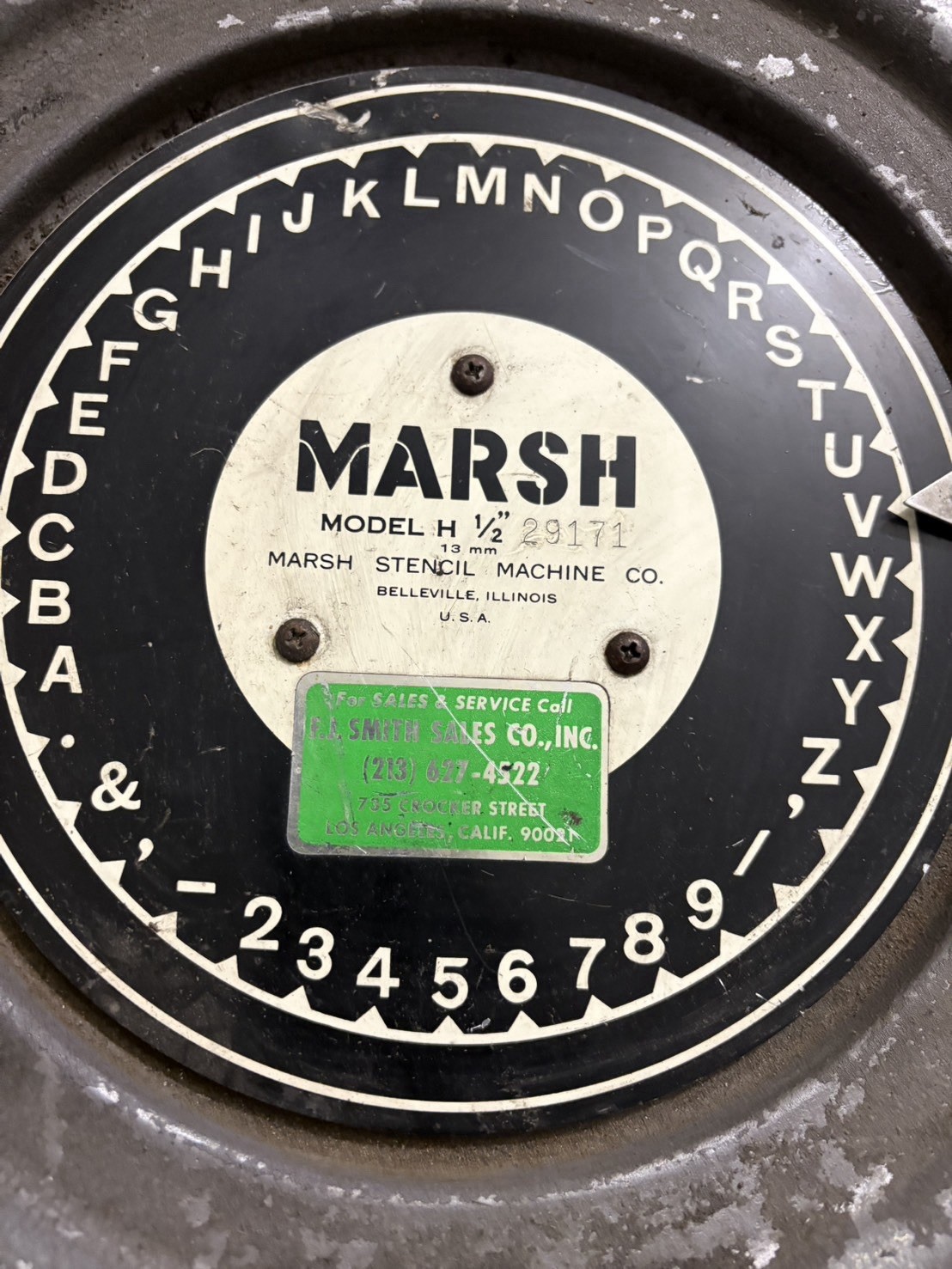 1/2inch Stencil Machine Works Well