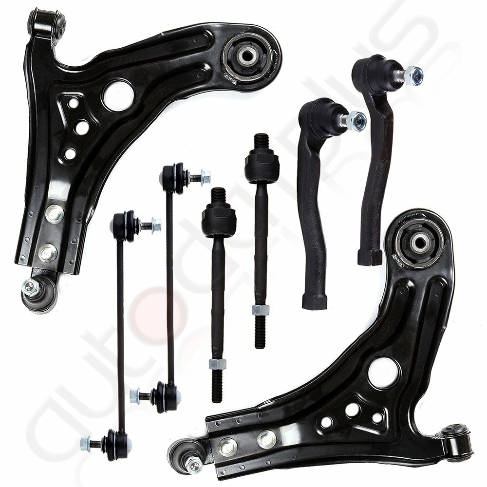 8pcs Front Suspension Control Arms Tie Rod Ends For 2004-2011 Chevrolet Aveo