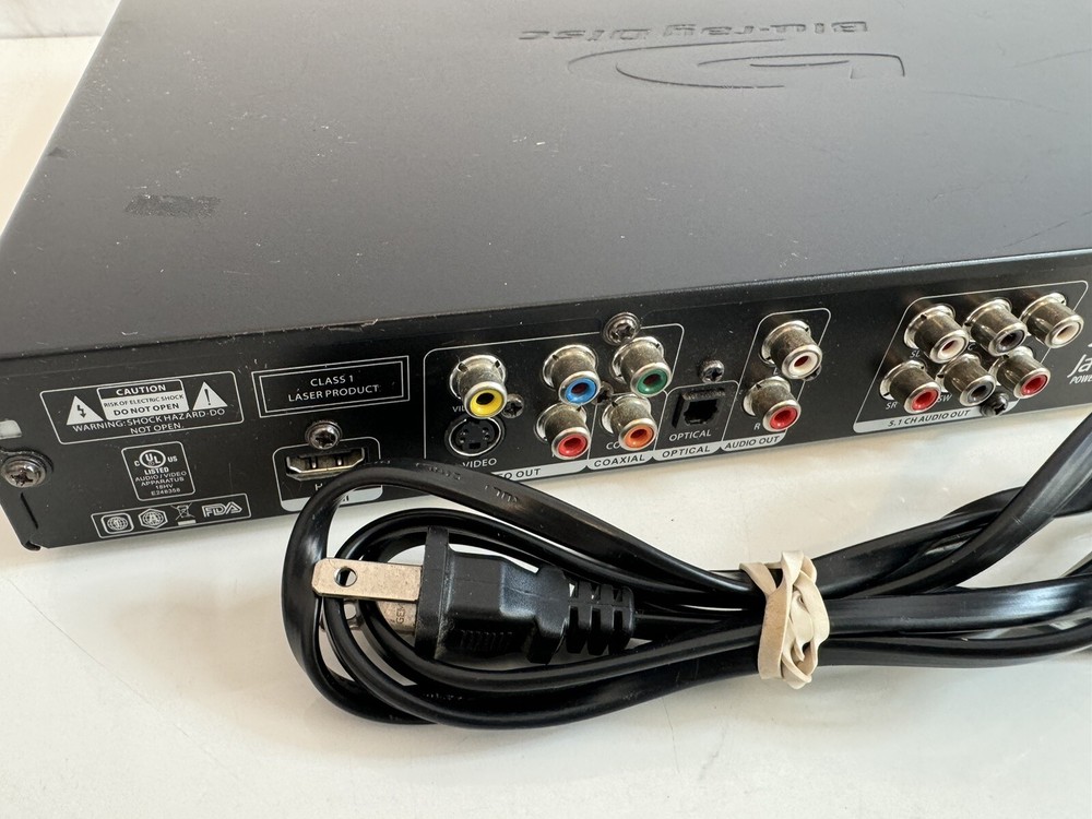 OLEVIA Blu-Ray DVD Disc Streaming Player Model BDP-110 No Remote Tested