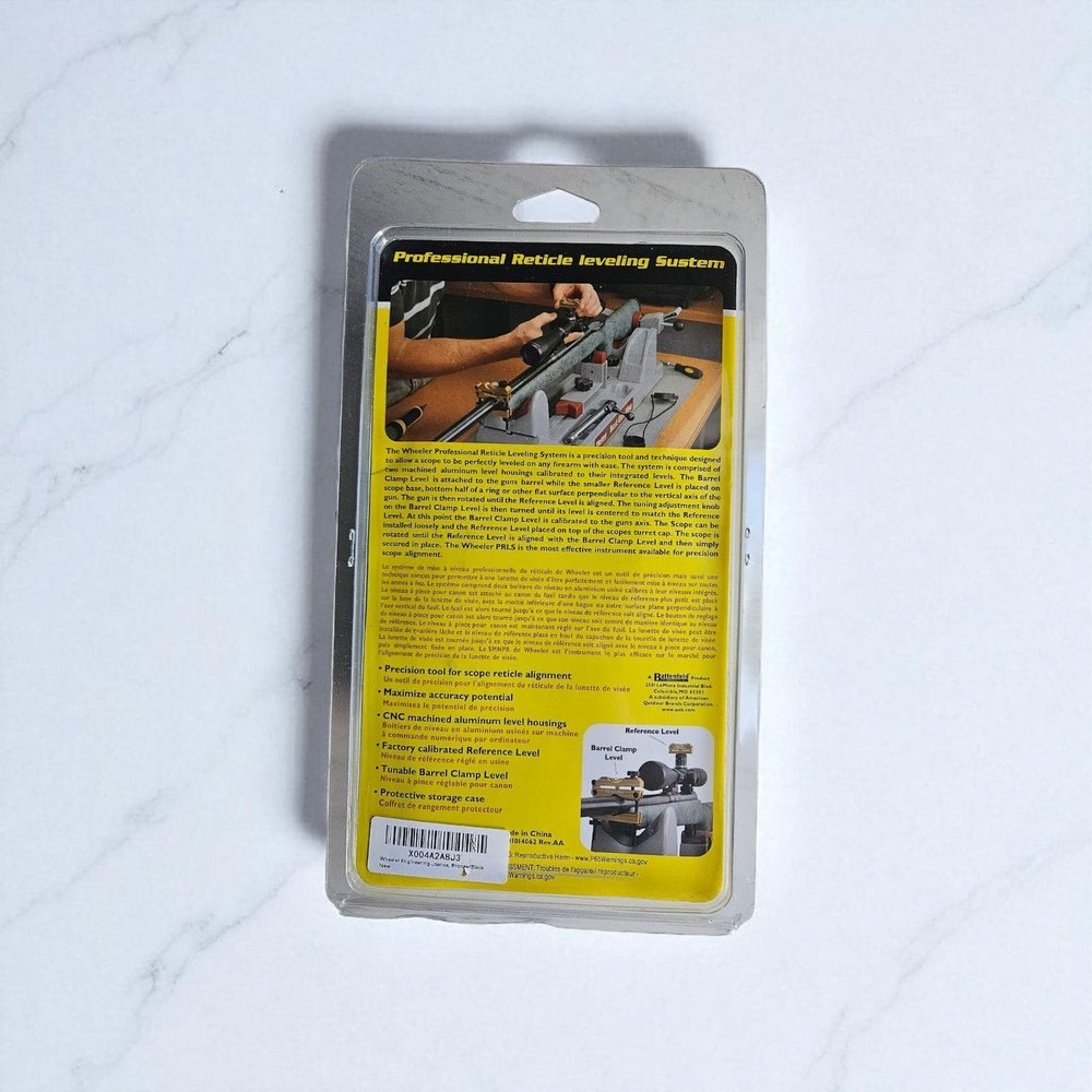 Wheeler Professional Reticle Leveling System – Scope Mount Alignment Tool – New