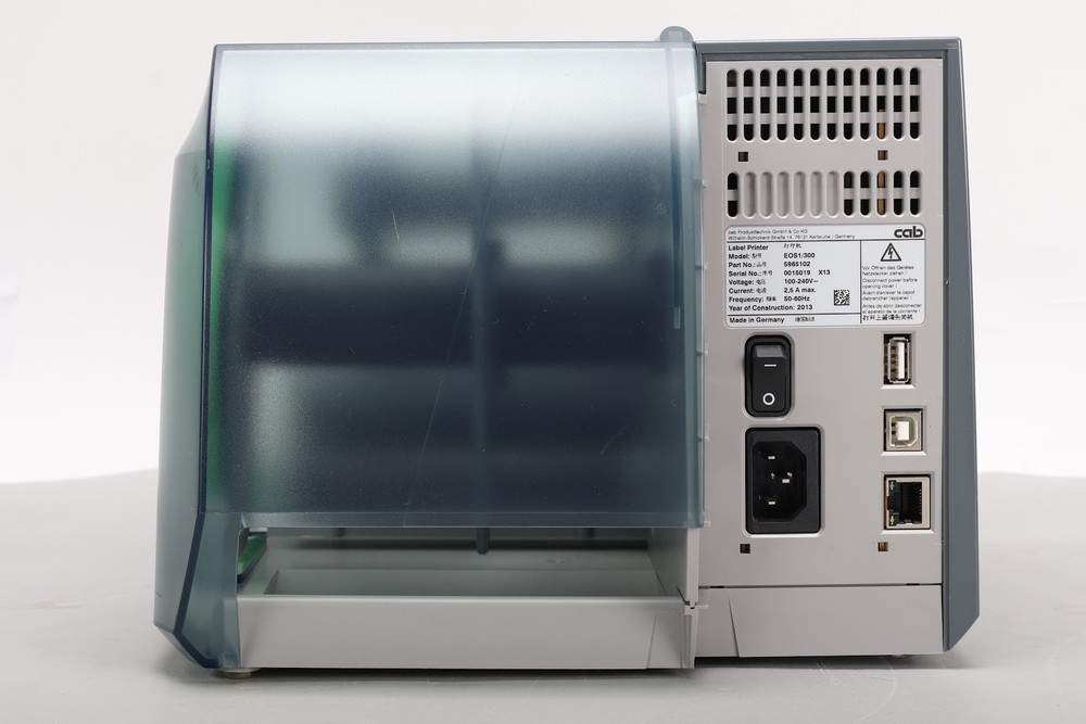 Cab EOS1/300 Touchscreen LCD Display Barcode Label Printer Compact Spaces AS IS