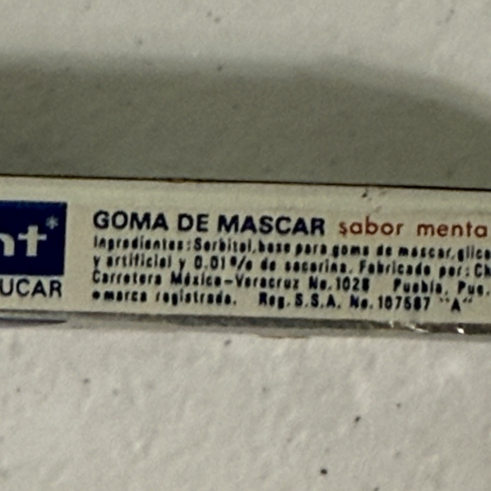 Vintage Trident Gum Unopened Foil Pack Pack Mexico