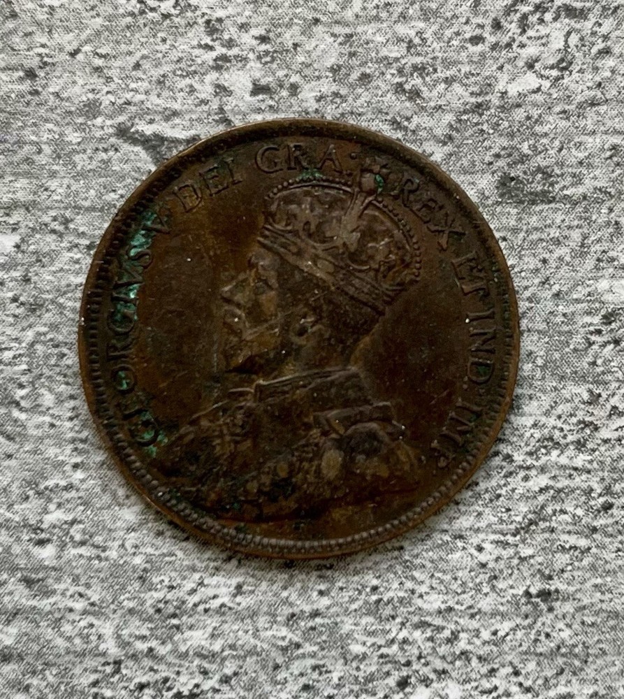 1917 CANADA ONE CENT GEORGE V
