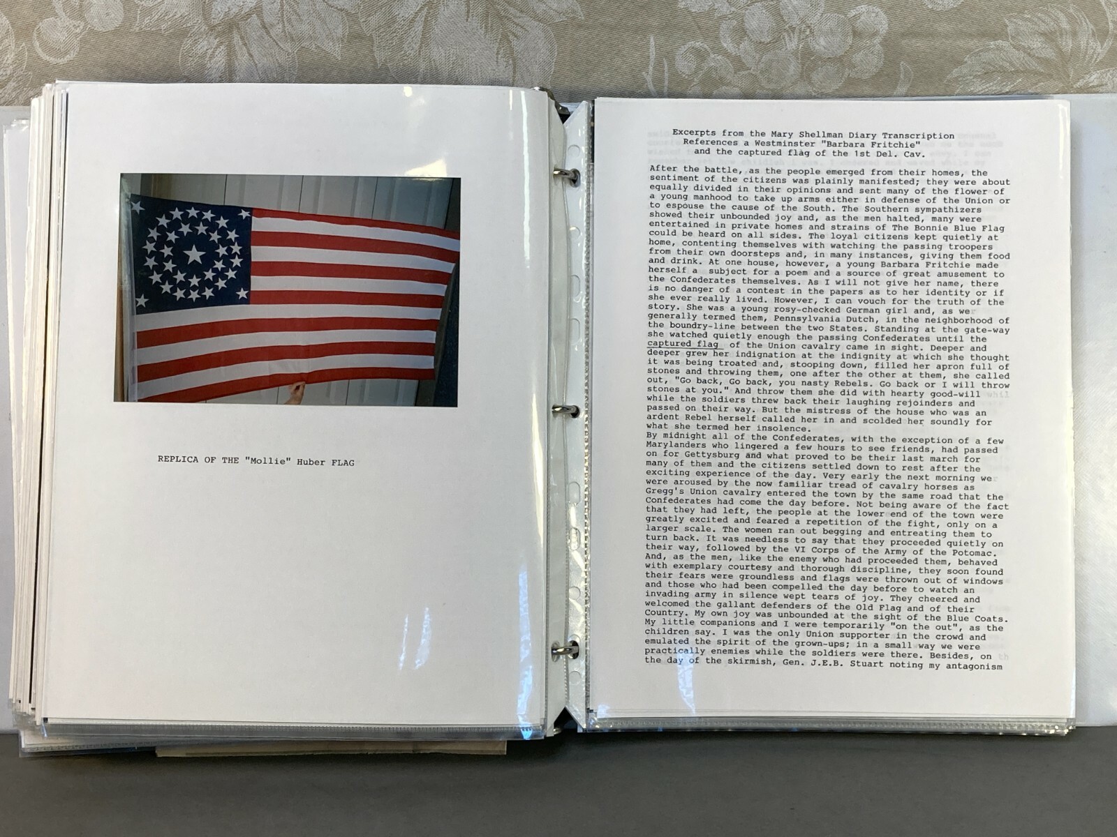 Civil War Binder on the Battle of Westminster June 29th 1863