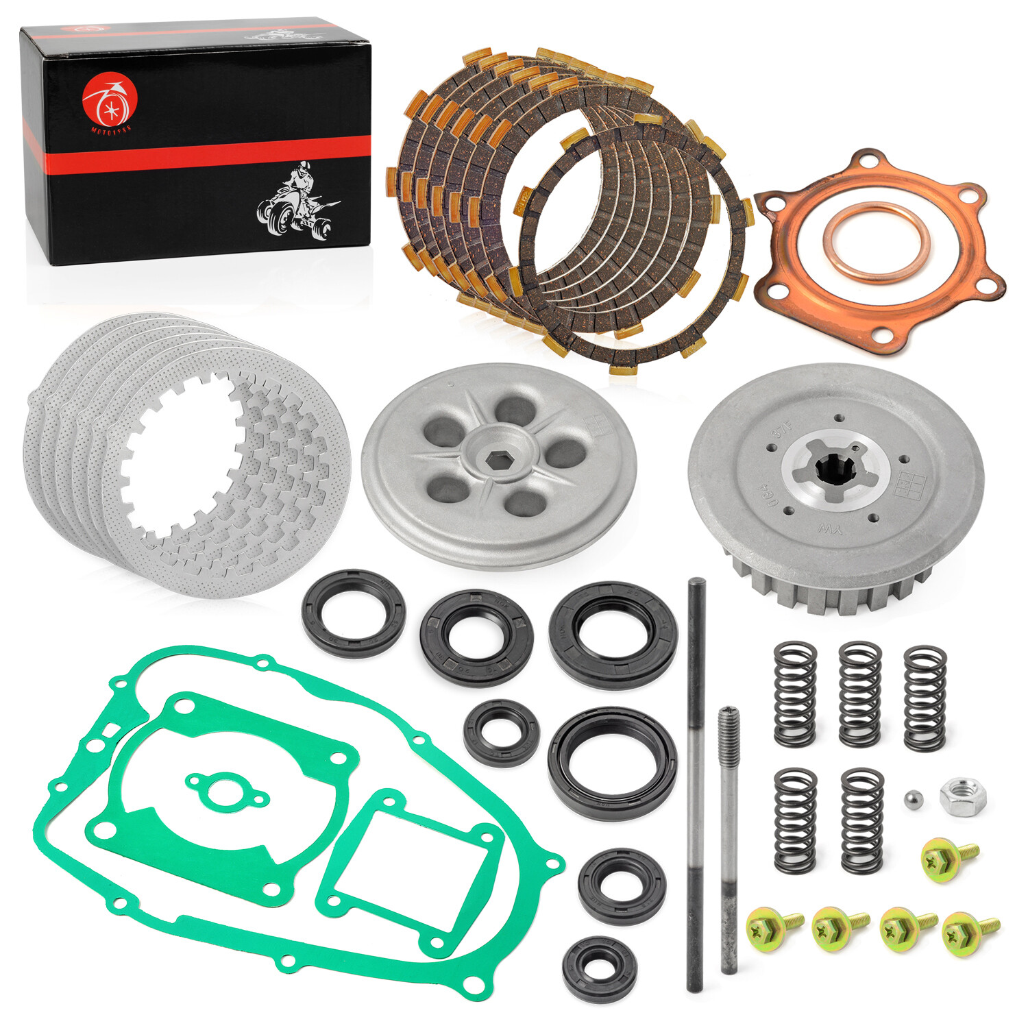 Clutch Kit Heavy Duty Springs and Gasket for Yamaha Blaster 200 YFS200 1988-2006
