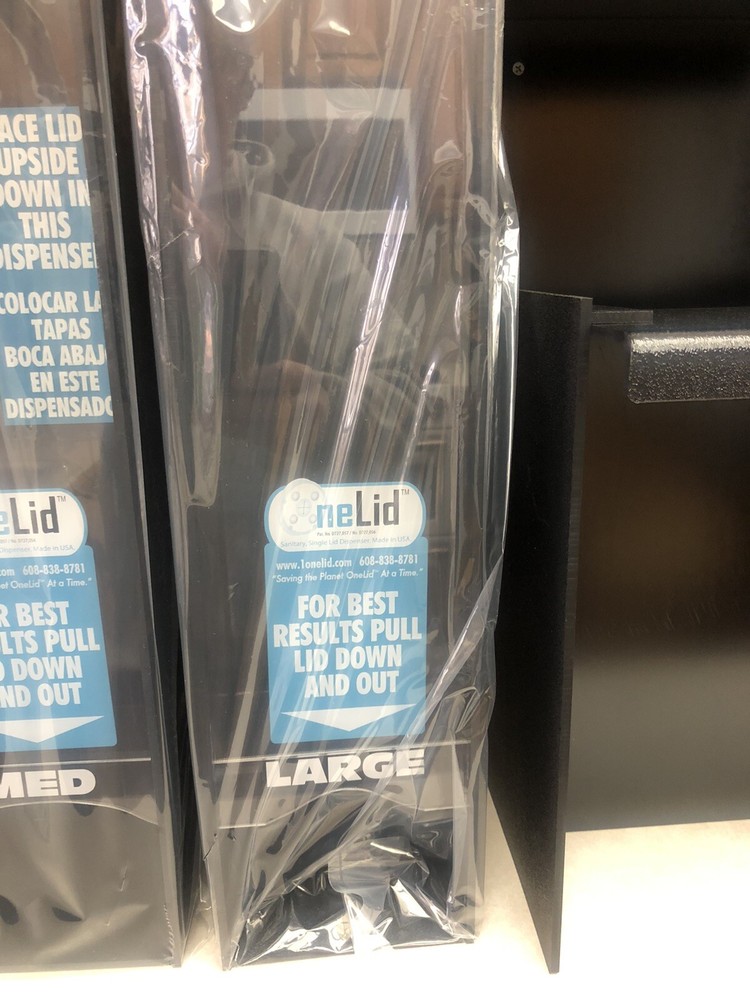 COMMERCIAL Onelid 2x2 compact LID & Condiment dispenser Small Medium Large New