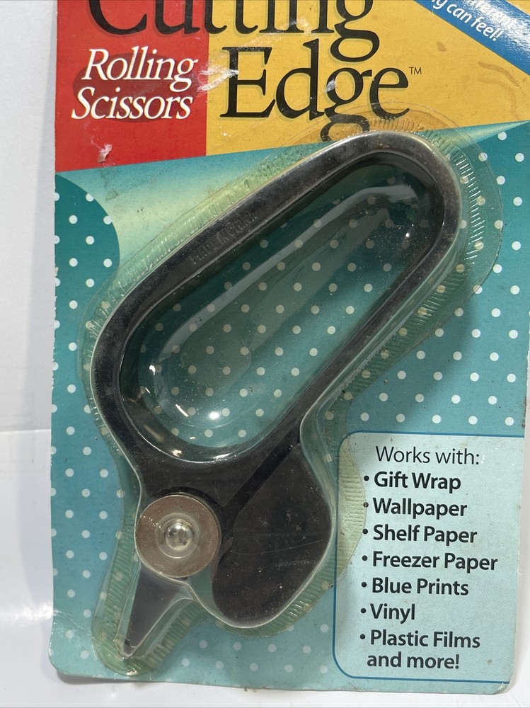 Singer Cutting Edge Black Rolling Scissors NOS
