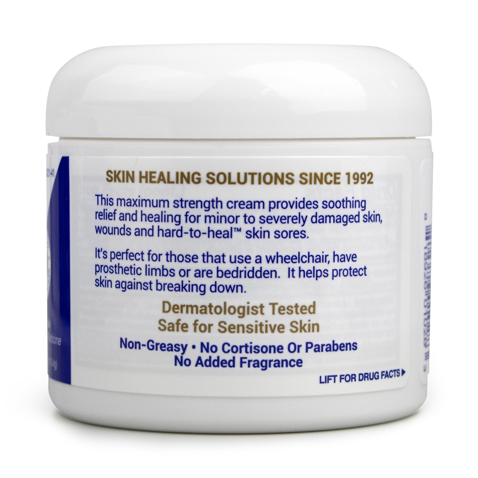 TriDerma Pressure Sore Relief Healing Cream for Bed Sores Treatment, Ulcers 4 oz