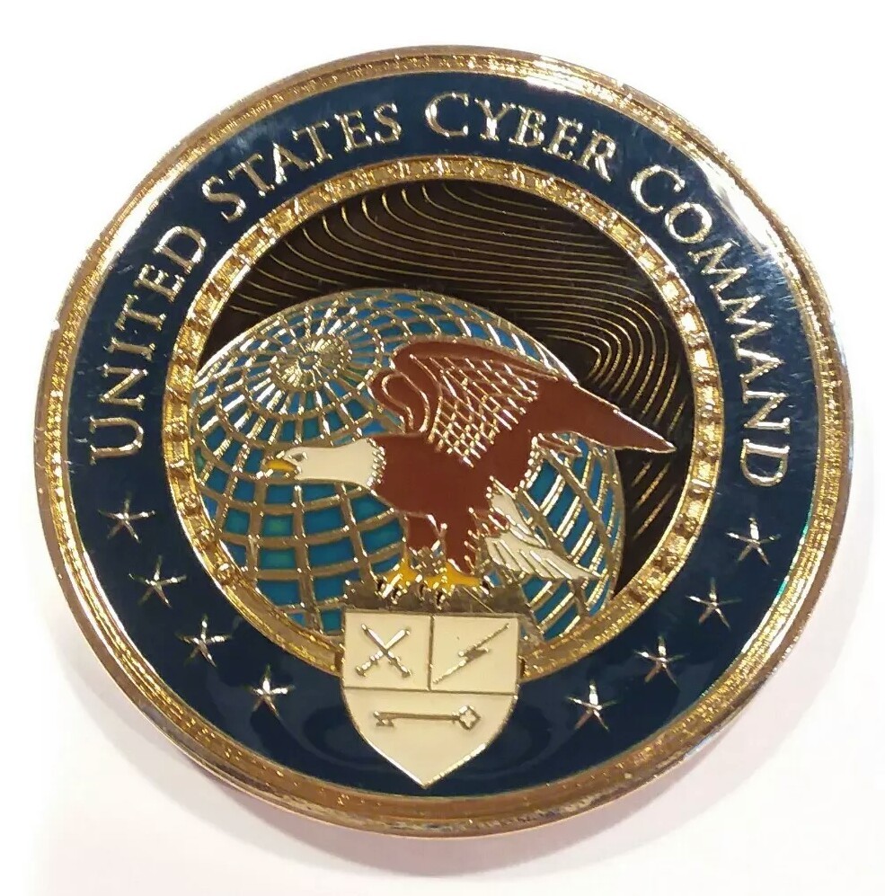 Authentic UNITED STATES CYBER COMMAND USCYBERCOM 2" CHALLENGE COIN