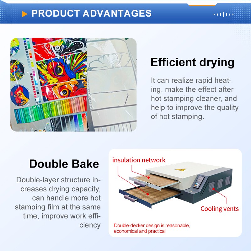 A3-DTF Double Layer Oven Double Baking Fast Drying & Heating Efficient Drying