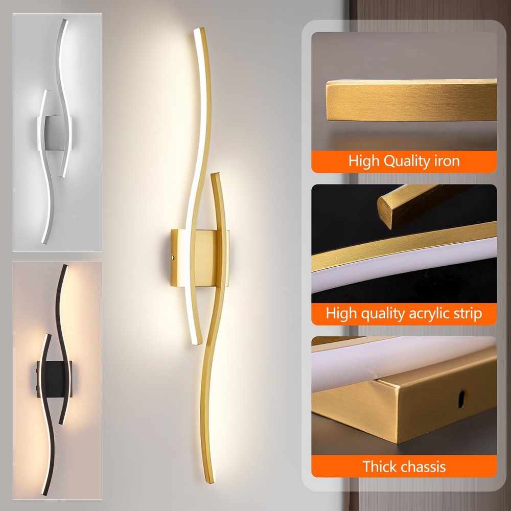 Modern LED Vanity Light for Bathroom, Remote Control Mirror Light Fixture ﻿
