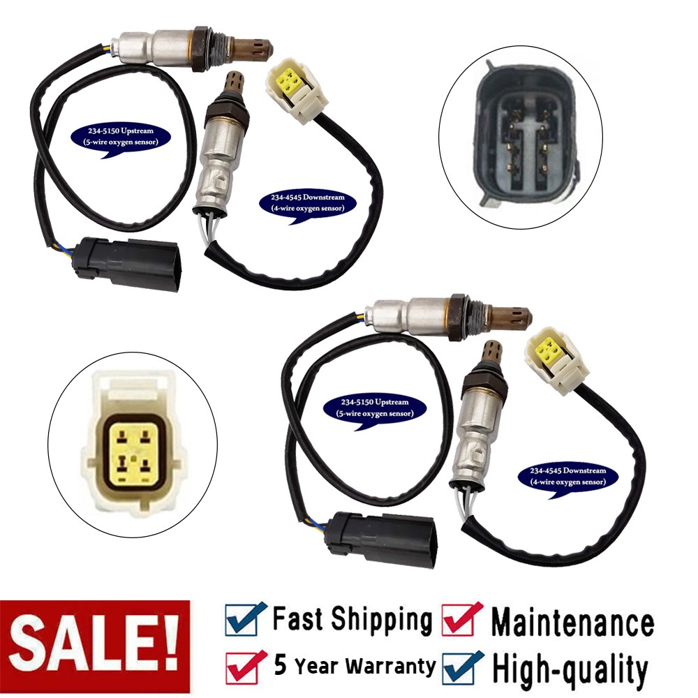 4x Up+Down Oxygen O2 Sensor For 2017-2020 Dodge Charger 6.2L Upstream+Downstream