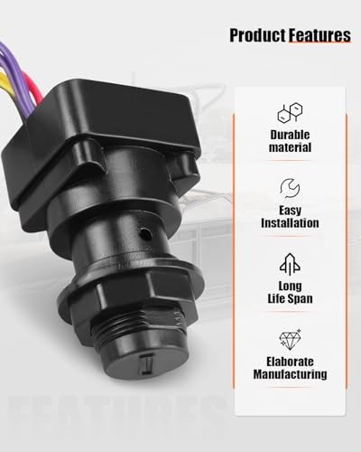 Ignition Switch with Key Fit for Mercury Marine Quicksilver Outboard Motor 3