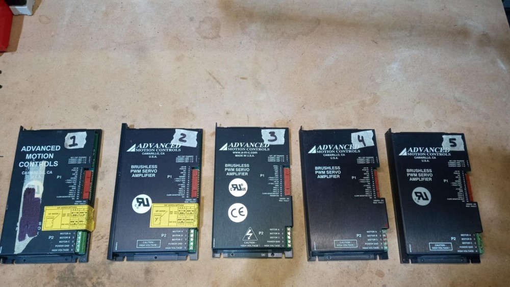 5 Melco embroidery machine Advanced Motion Controls Servo Amplifiers (AS-IS)