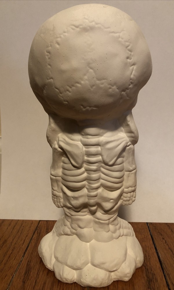 Ceramic Bisque ~~Skeleton,Ready To paint! 7”x4”x3”