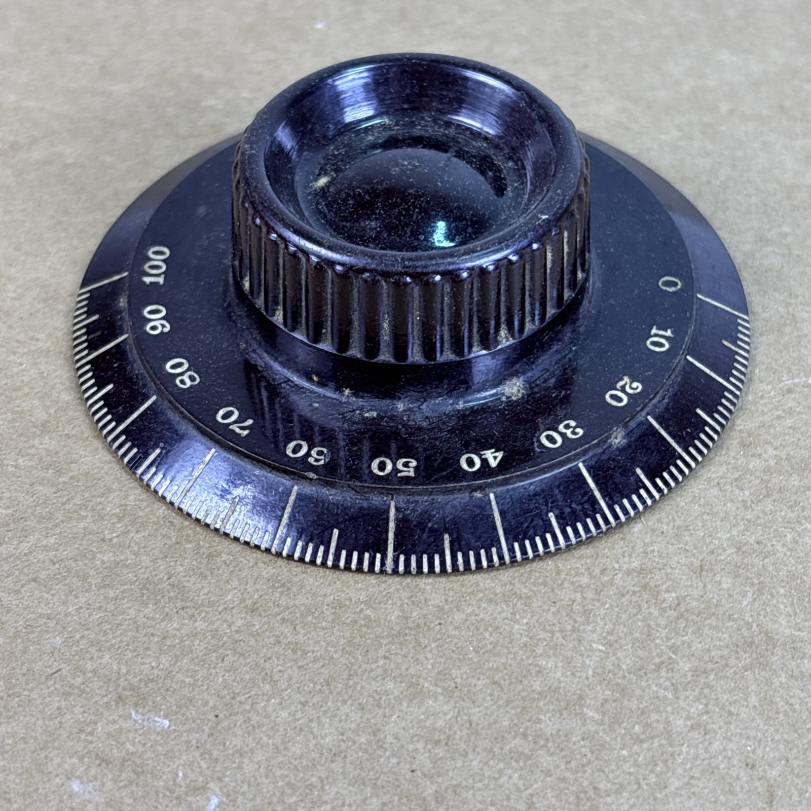 VTG Atwater Kent 1920's Brown 3 1/4" 0-100 Indicator Knob NO Set Screw (QTY)