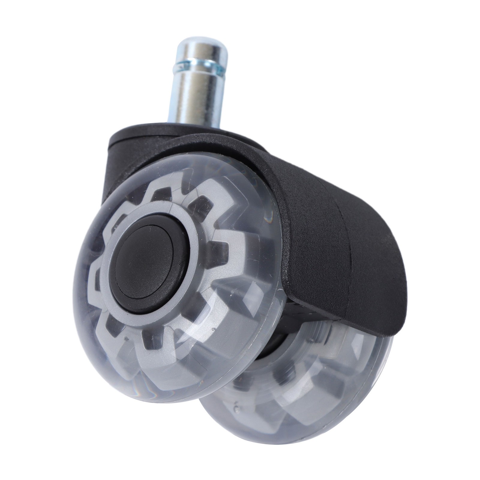 5 Pack Office Chair Wheels Replacement Rubber Chair Casters 360° Swivel 2 Inch