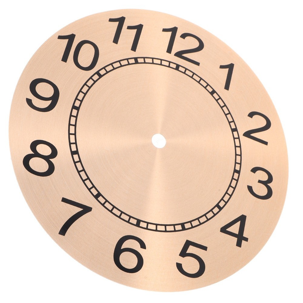 Wall Clock Face, Arabic Numeral Wall Clock Dial, Aluminum Round Dial Panel