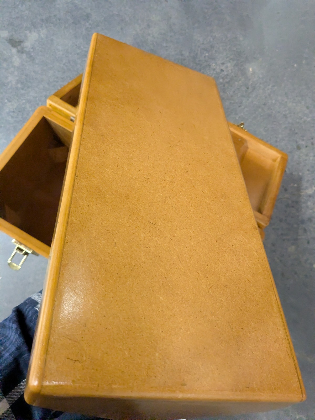 THOMAS Pacconi Museum Series Wooden Wood Tool Box Chest w/Lift-Out Tray