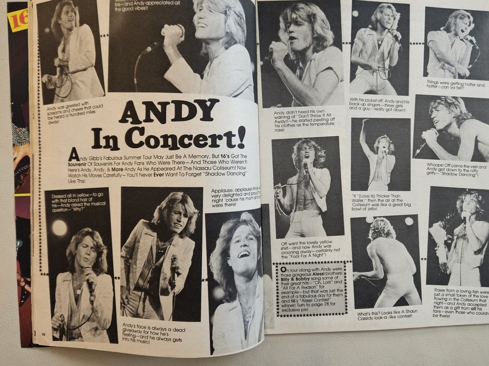 16 Magazine November 1978 KISS, GARRETT, ROLLERS, GIBB