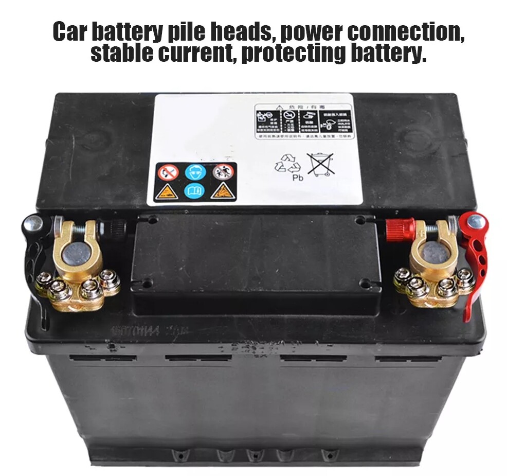 (2Pcs) Car Battery Terminal Connector Clamp Quick Release Adjust Disconnect Tool