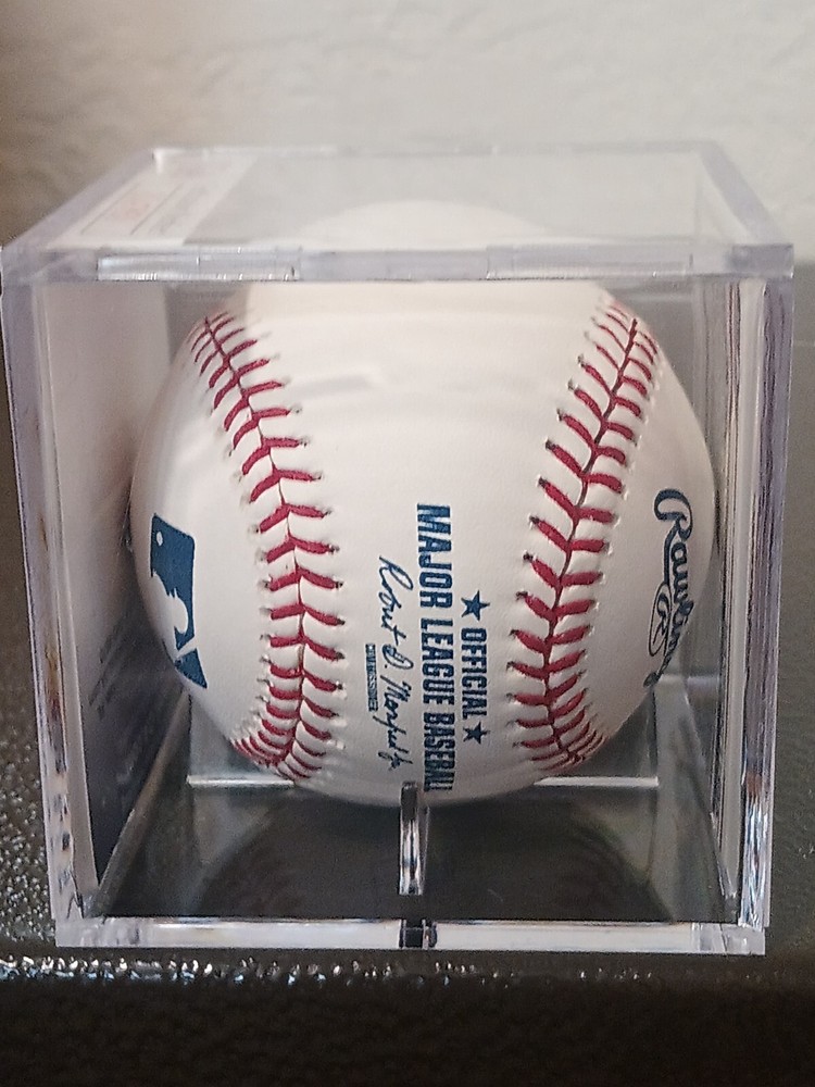 BAYRON LORA-Texas Rangers (Outfielder) Signed OML Baseball (JSA Basic COA)