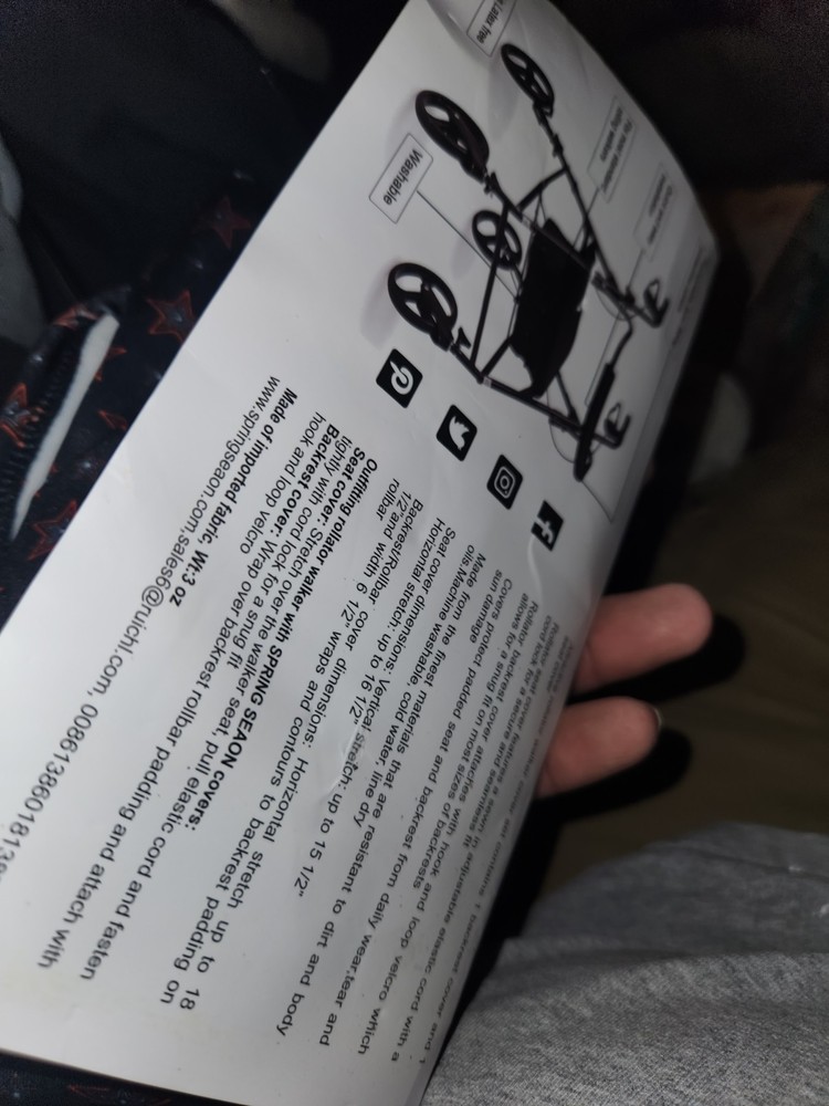 Universal Rollator Walker Seat and Backrest Rollbar Covers