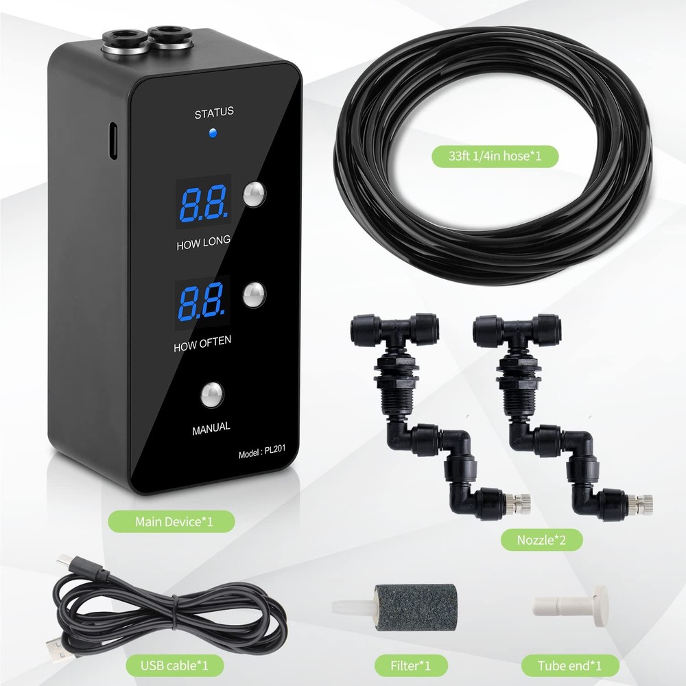 Reptile Humidifier, Misting System for Terrariums, Automatic with Adjustable ...