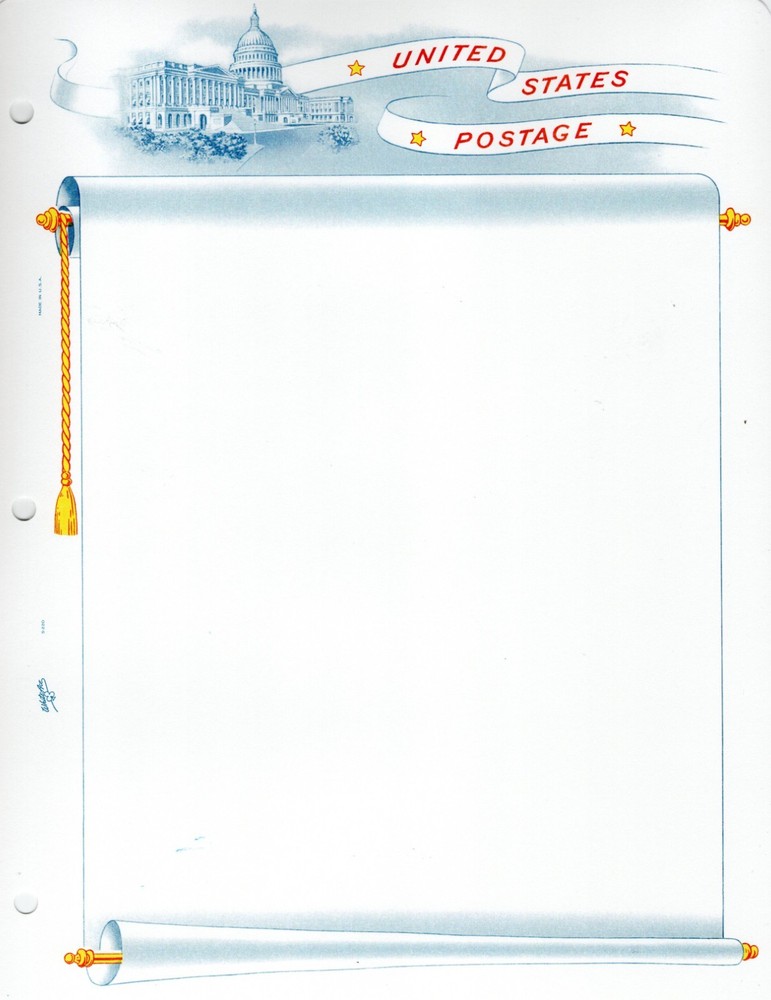 White Ace U.S. Regular Issues Blank Pages S-220 Pkg.15